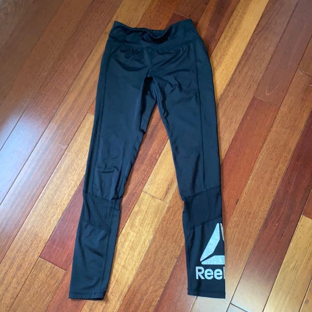 Reebok leggings • Black/White • XS